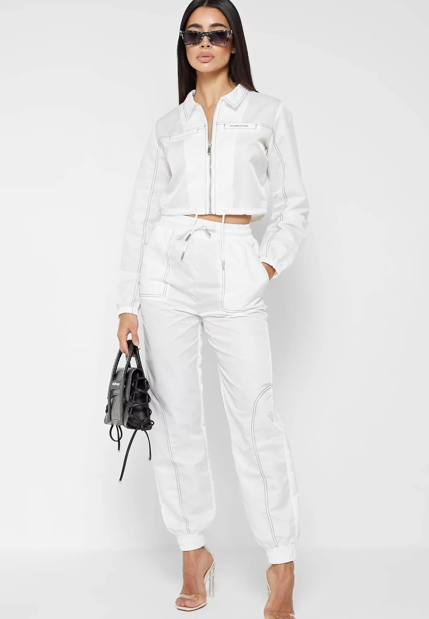 Nylon Contrast Stitch Track Jacket - -Manière De Voir Cheap