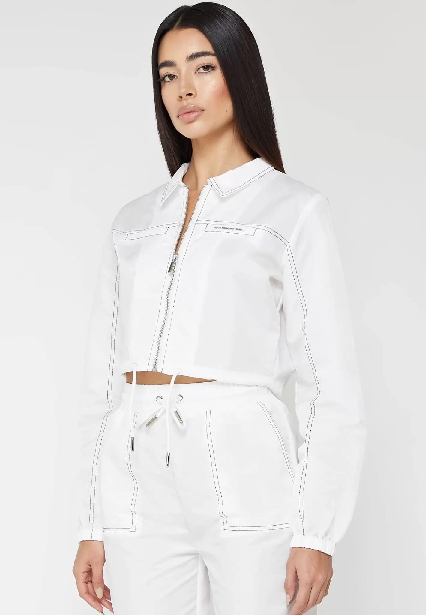 Nylon Contrast Stitch Track Jacket - -Manière De Voir Cheap