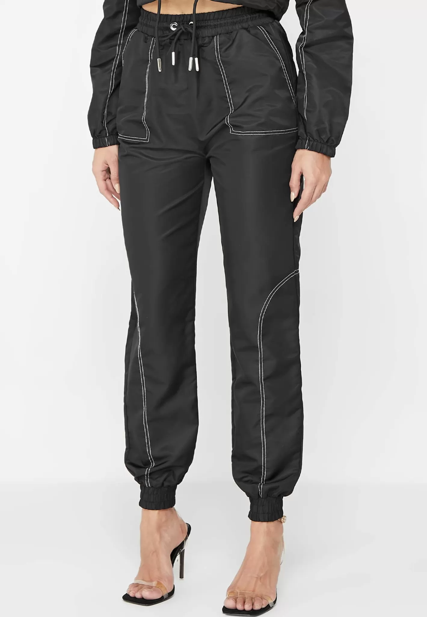 Nylon Contrast Stitch Track Pants - -Manière De Voir Flash Sale