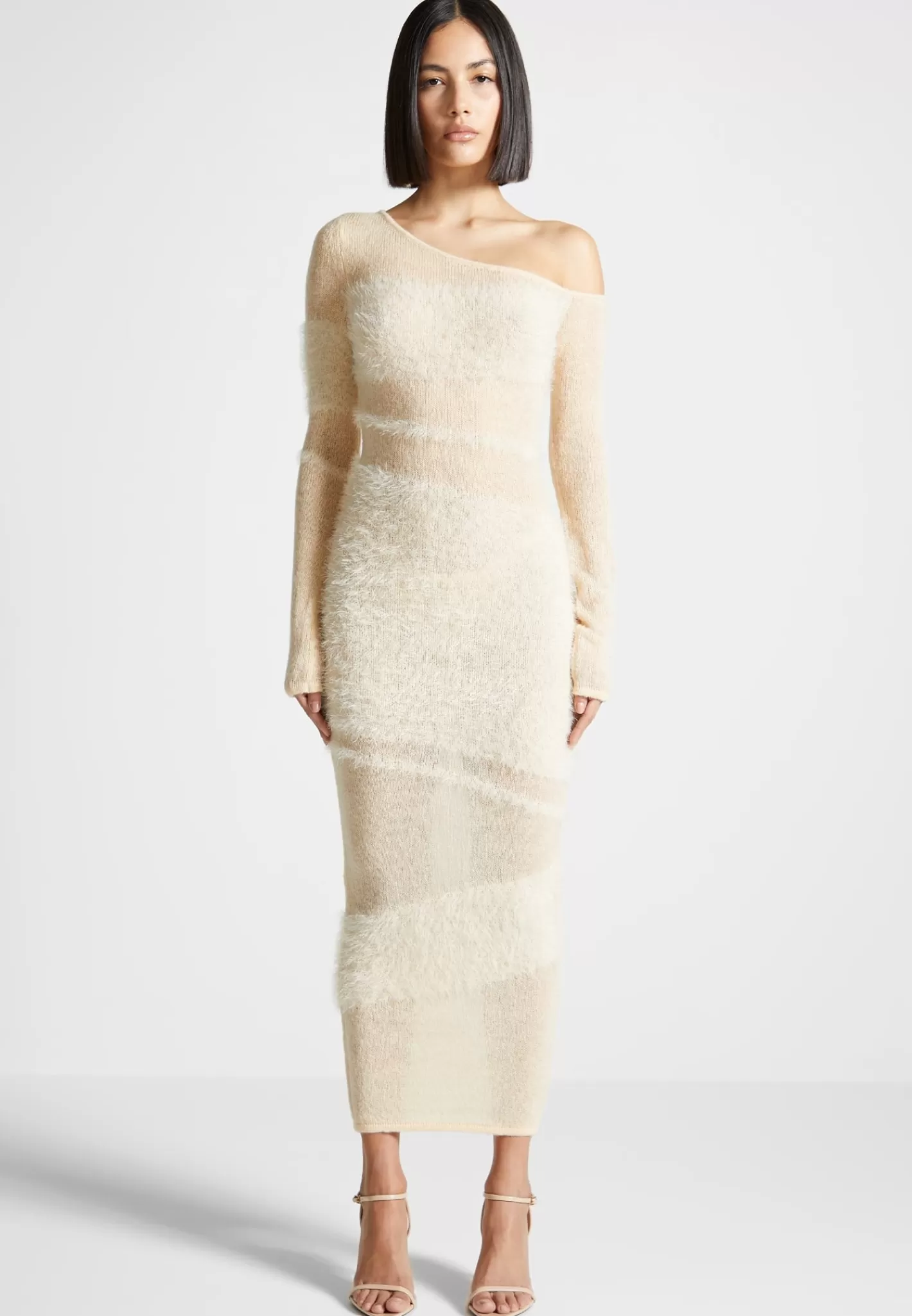 Off Shoulder Knitted Maxi Dress - -Manière De Voir Shop