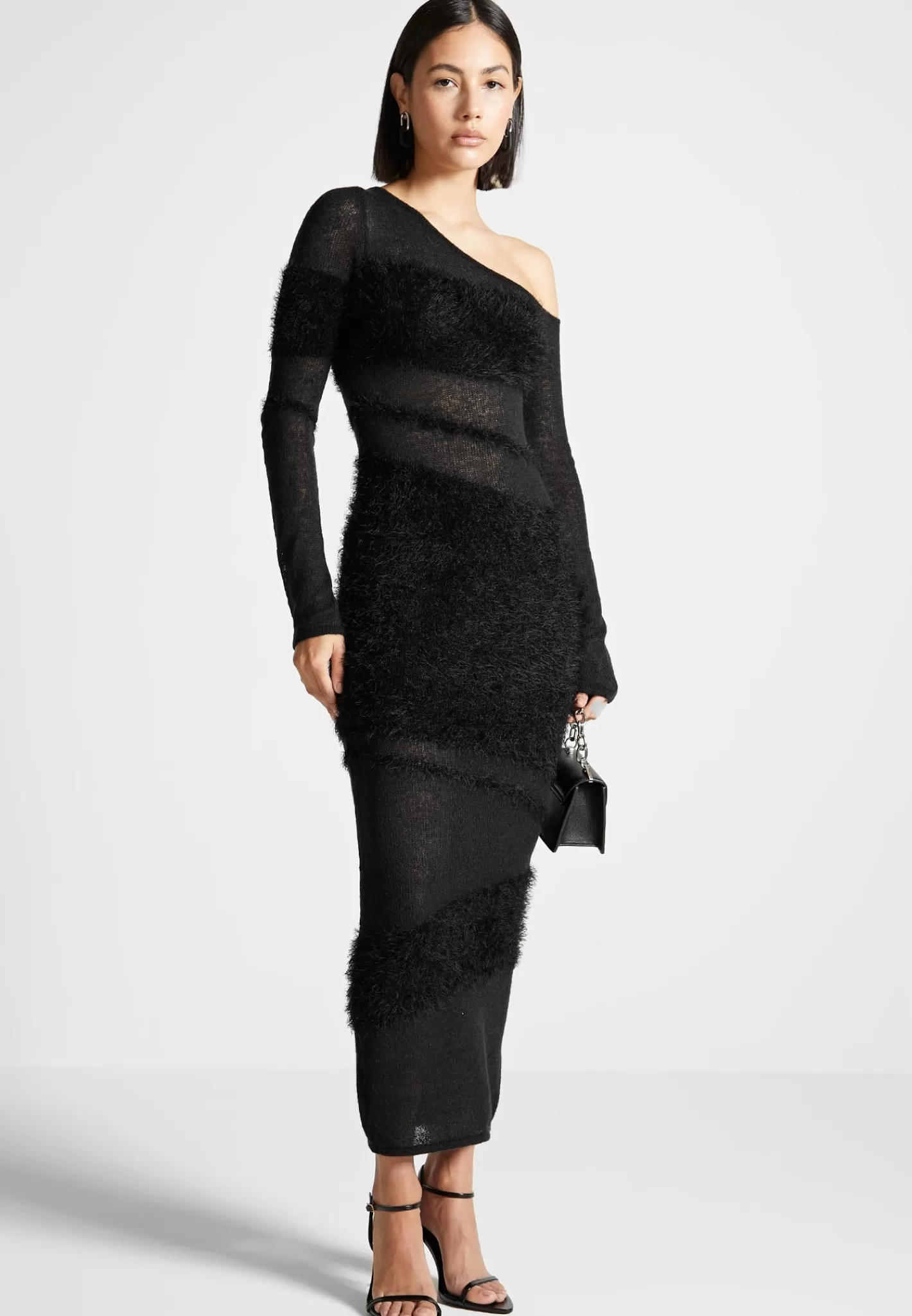 Off Shoulder Knitted Maxi Dress - -Manière De Voir Online