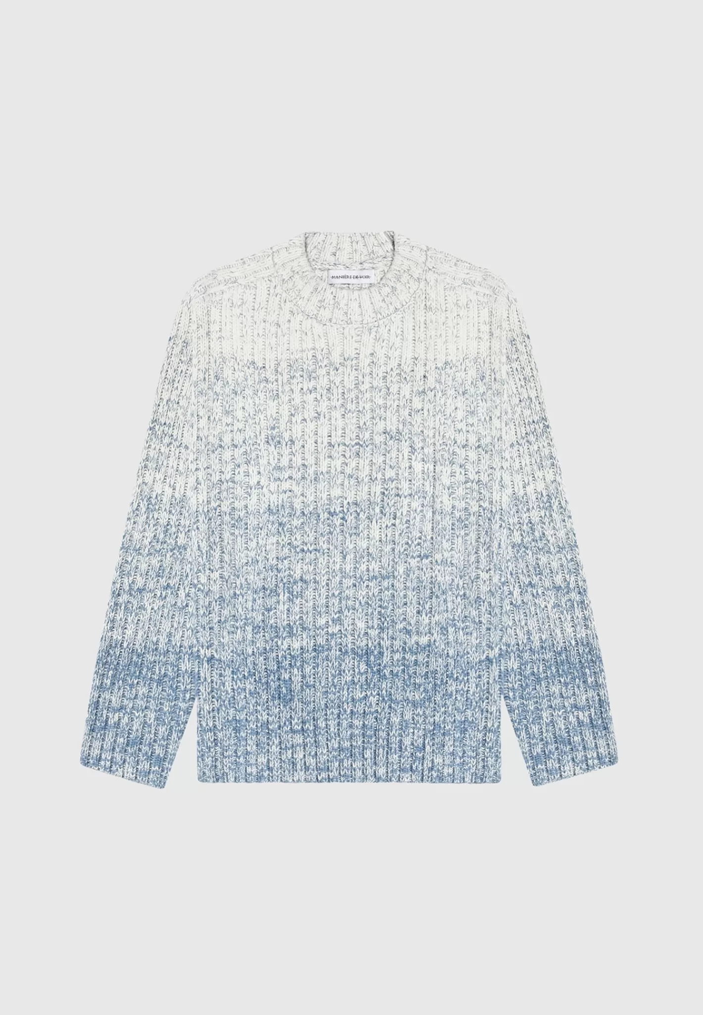 Ombré Chunky Knit Jumper - Off -Manière De Voir Flash Sale