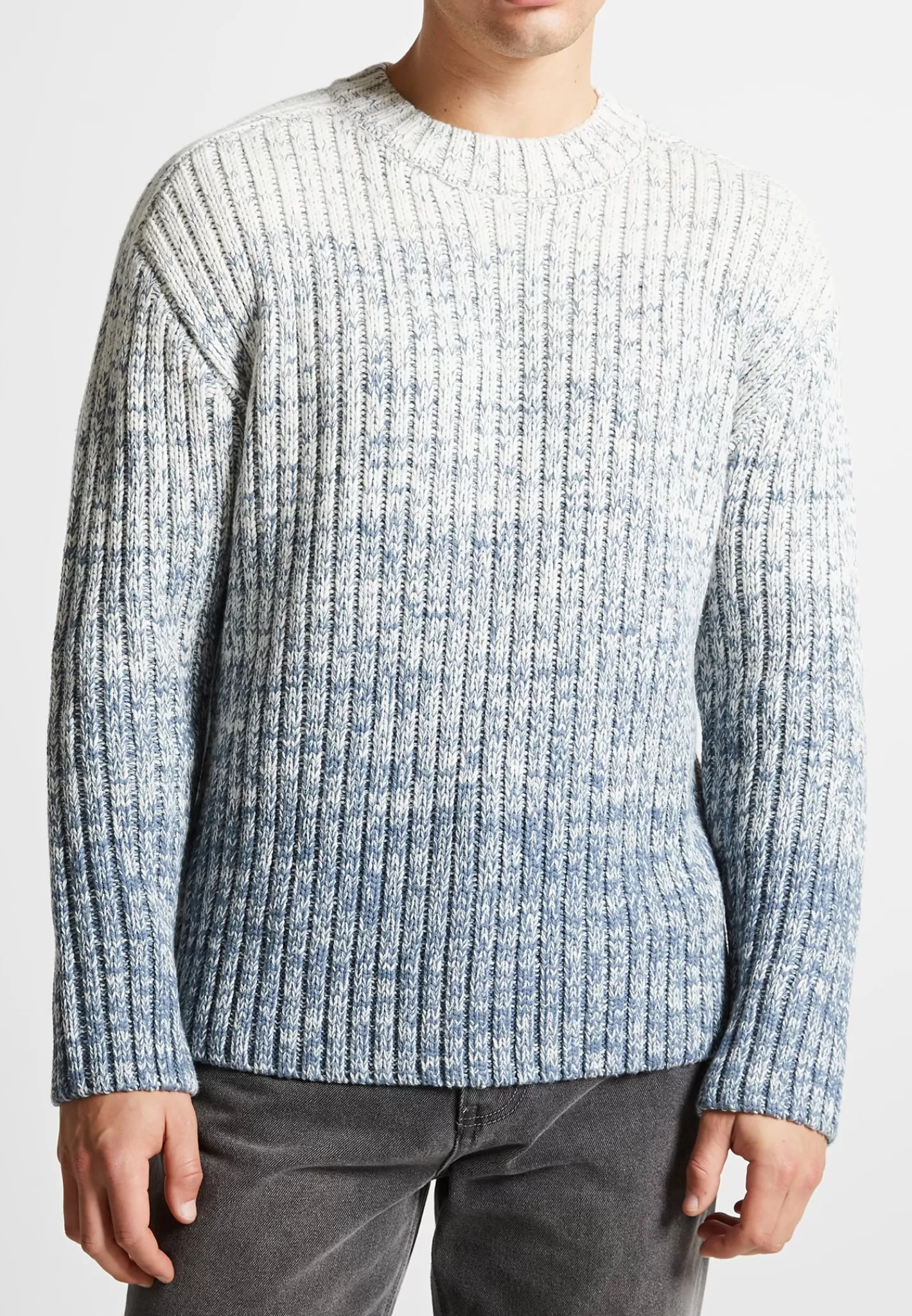 Ombré Chunky Knit Jumper - Off -Manière De Voir Flash Sale
