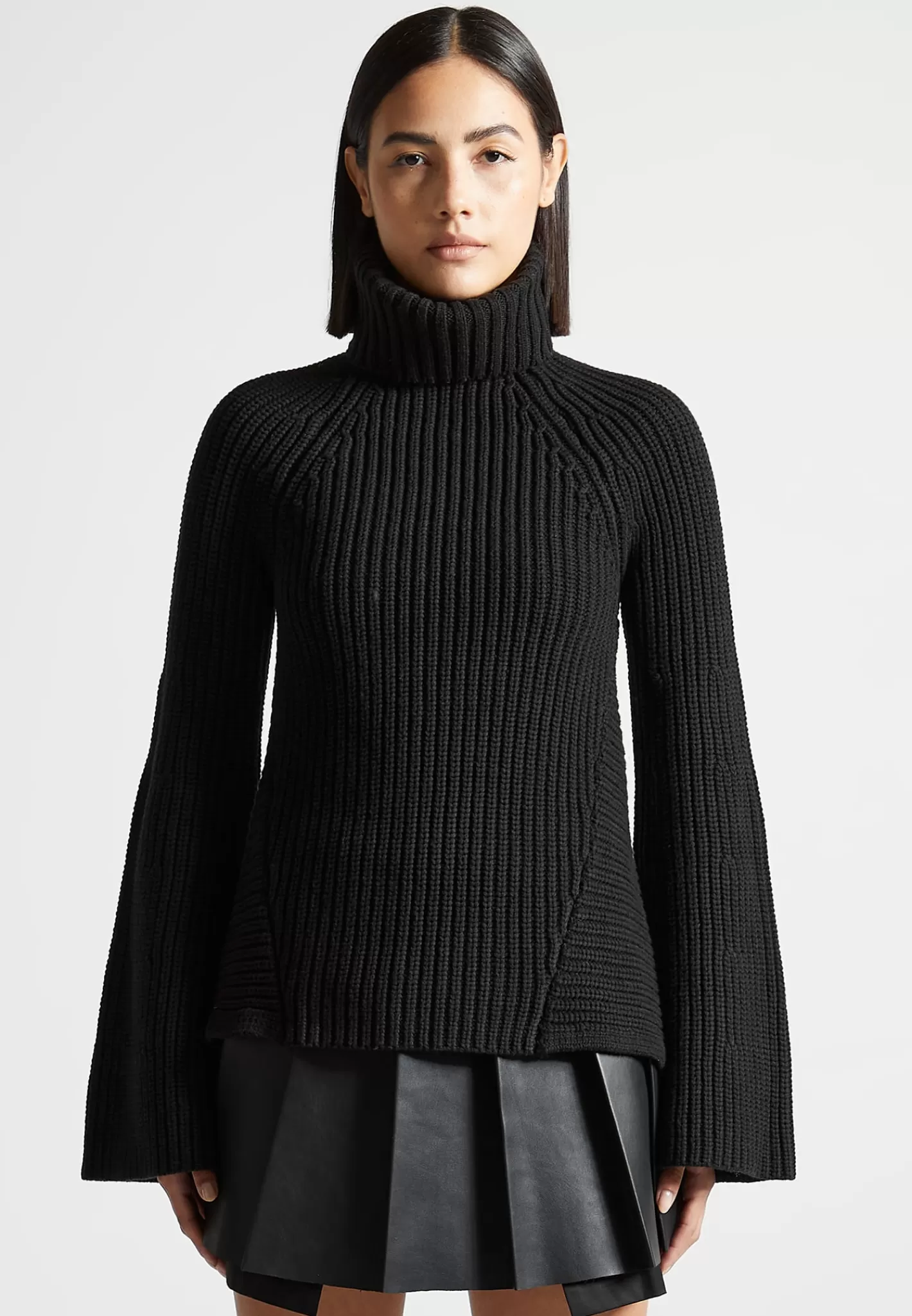 Open Back Knit Roll Neck Jumper - -Manière De Voir Best Sale