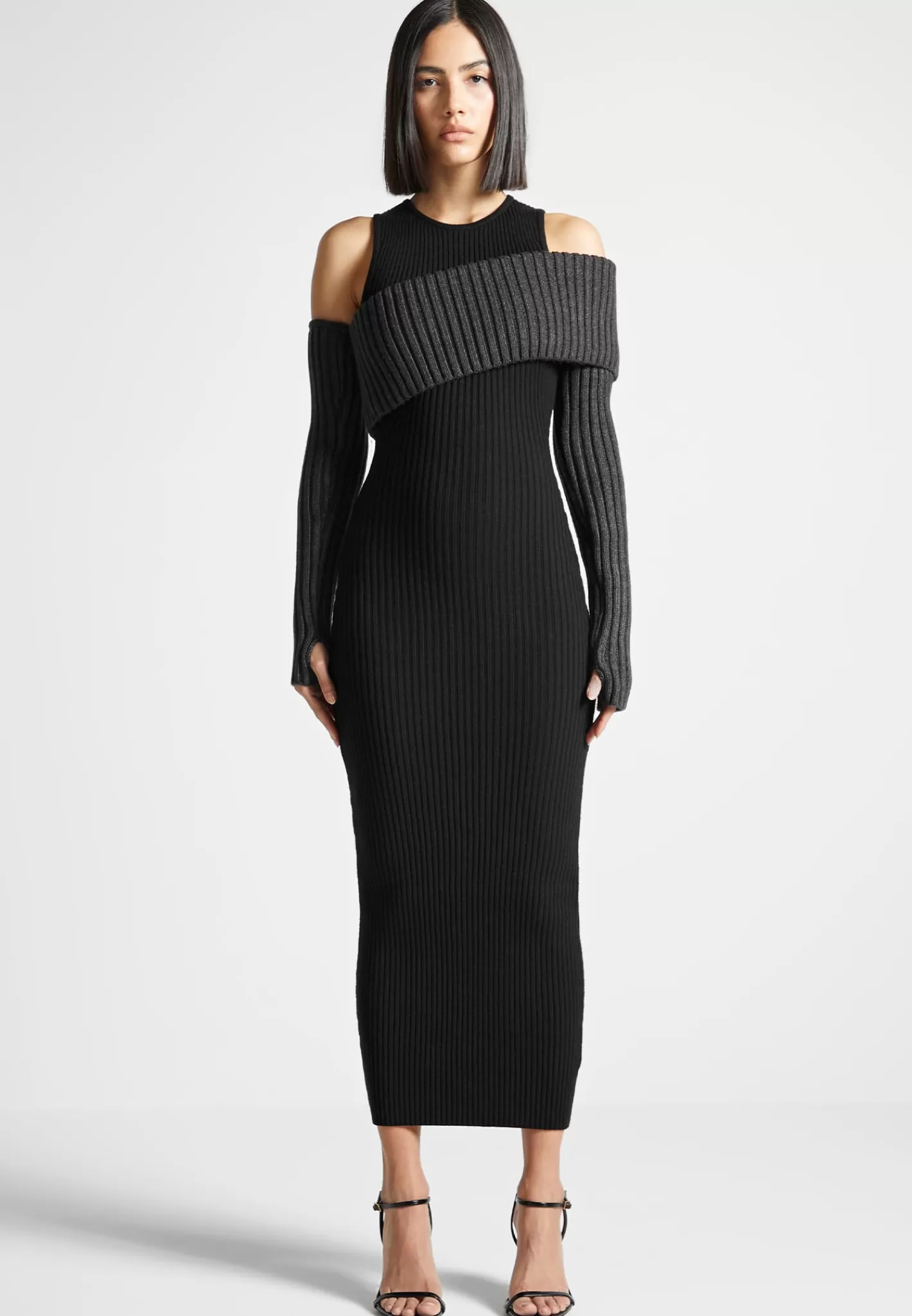 Overlay Knitted Midaxi Dress - -Manière De Voir Sale
