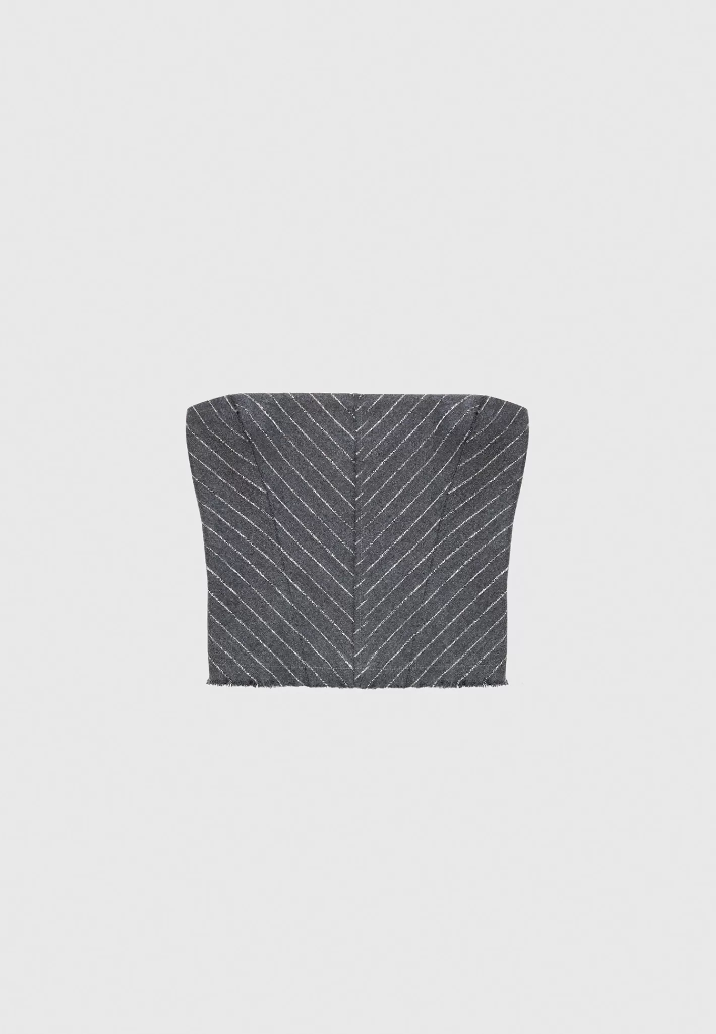 Pinstripe Bandeau Corset Top - -Manière De Voir Cheap