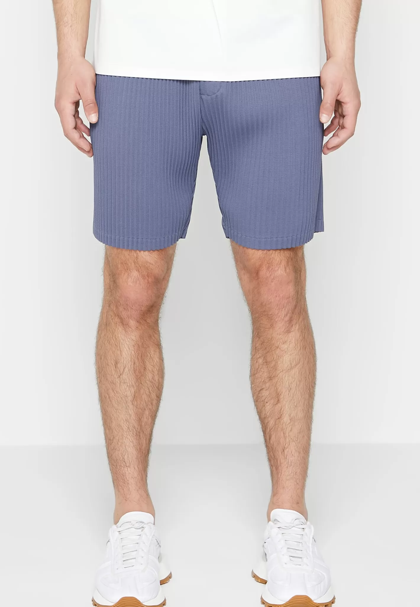 Pleated Shorts - Steel -Manière De Voir Flash Sale