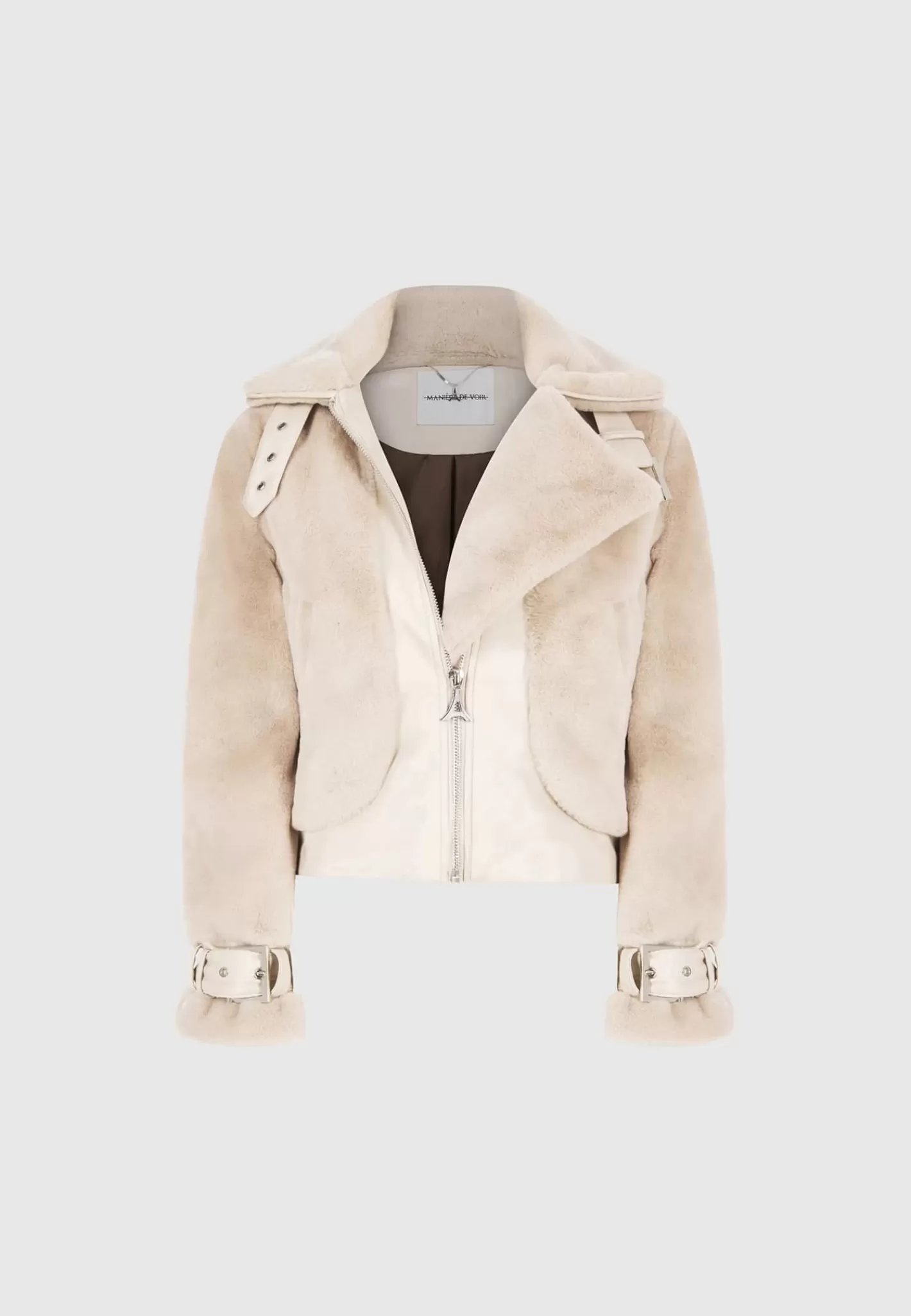 Plush Jacket with Lapel - -Manière De Voir Cheap