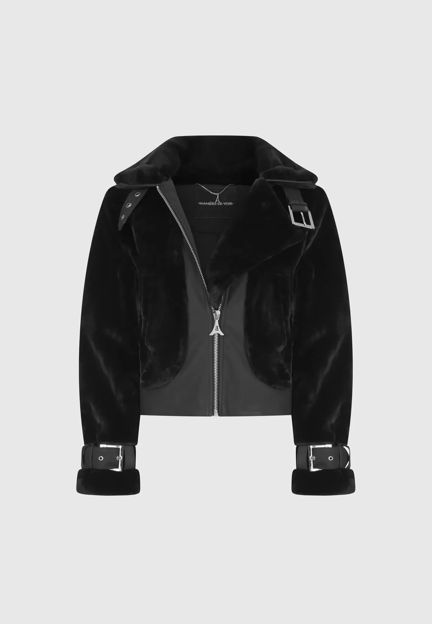Plush Jacket with Lapel - -Manière De Voir Flash Sale
