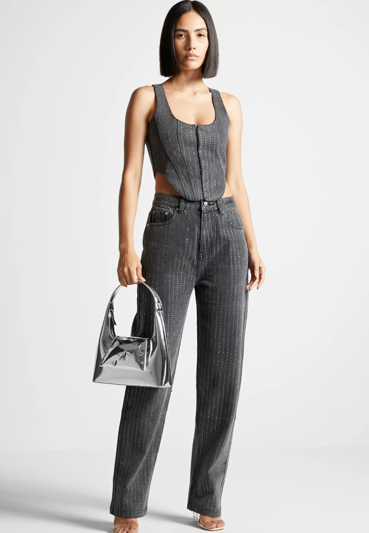 Puffer Shoulder Bag - Silver -Manière De Voir Discount