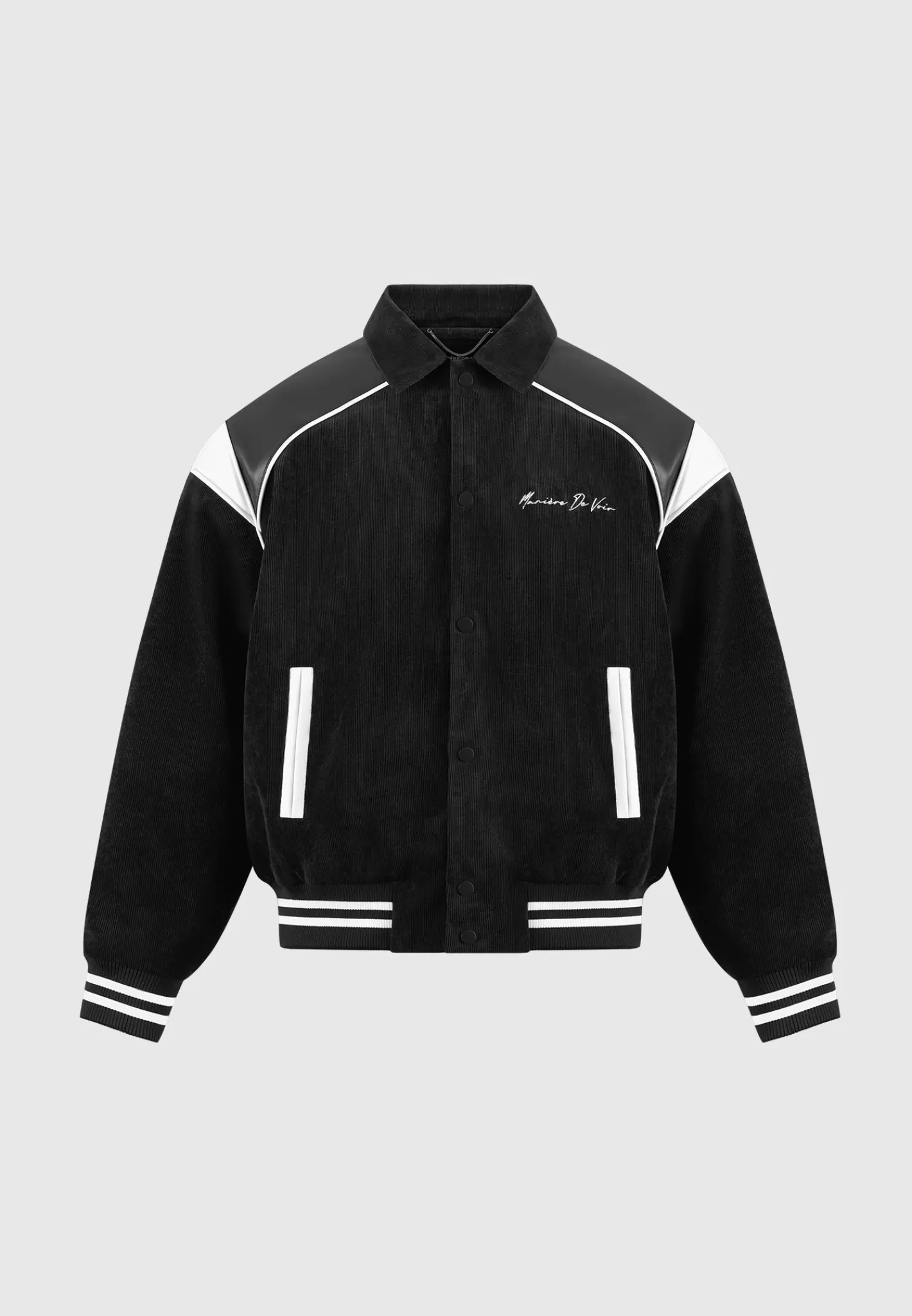 Raglan Corduroy Eiffel Varsity Jacket - -Manière De Voir Clearance