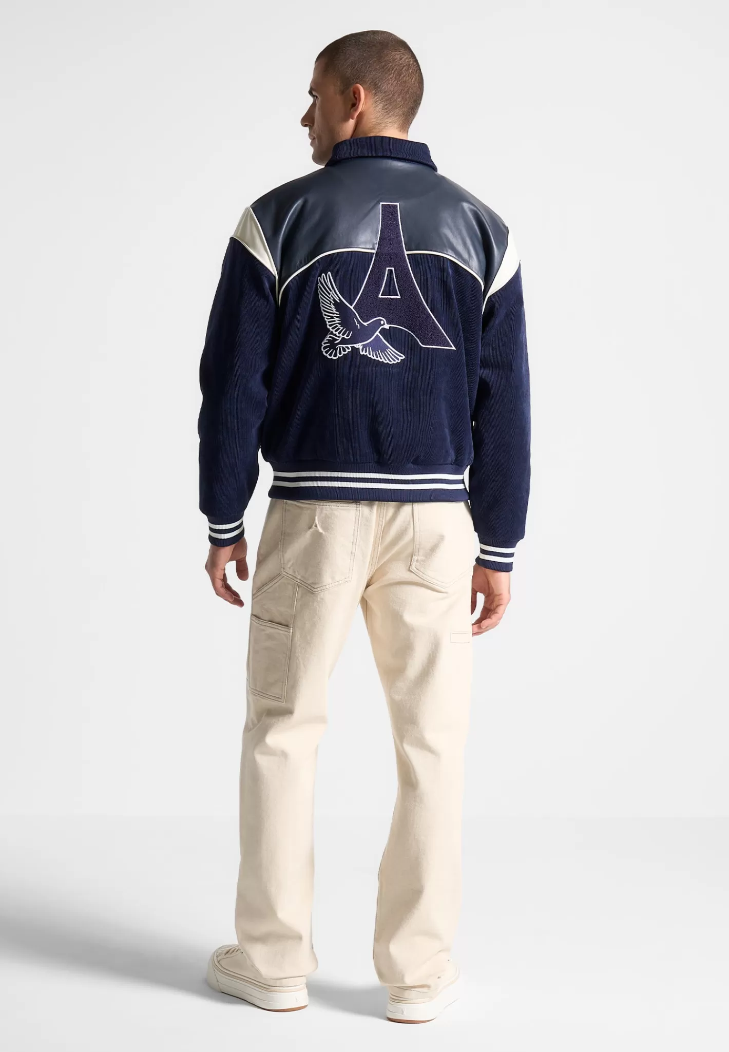 Raglan Corduroy Eiffel Varsity Jacket - -Manière De Voir Cheap