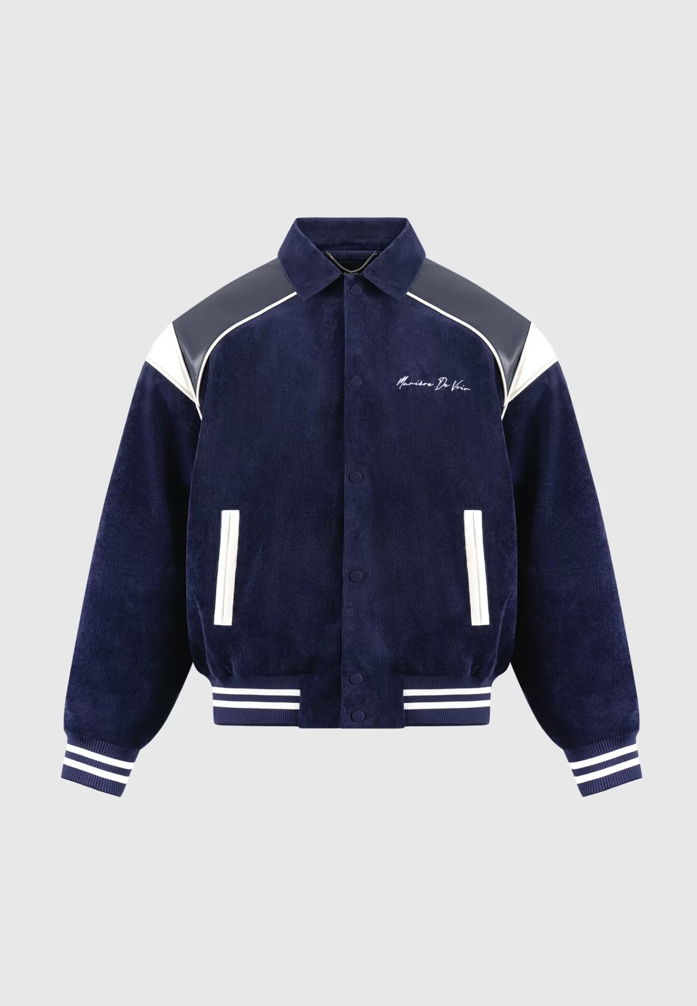 Raglan Corduroy Eiffel Varsity Jacket - -Manière De Voir Cheap