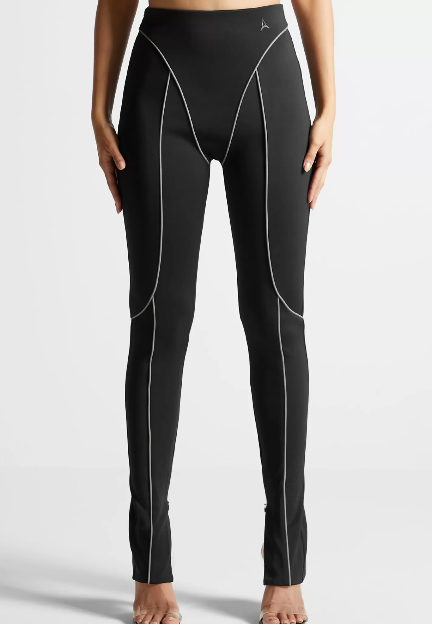 Reflective Piped Leggings - -Manière De Voir Fashion