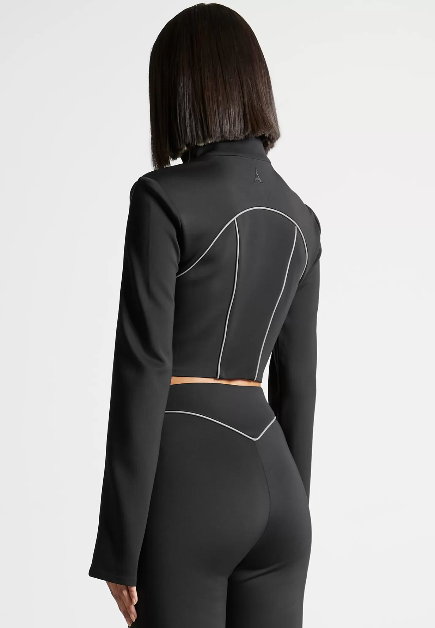 Reflective Piped Long Sleeve Corset Jacket - -Manière De Voir Store