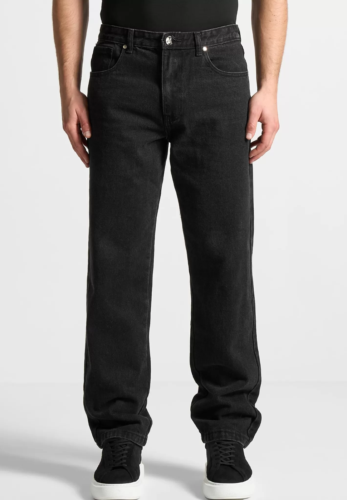 Relaxed Fit Jean - Washed Black-Manière De Voir Best