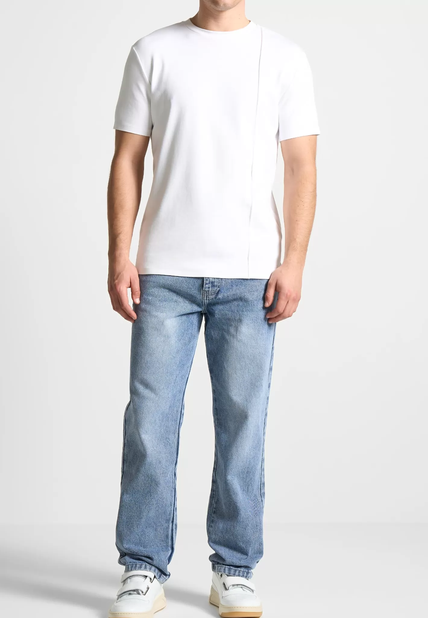 Relaxed Fit Jean - Washed Blue-Manière De Voir Store