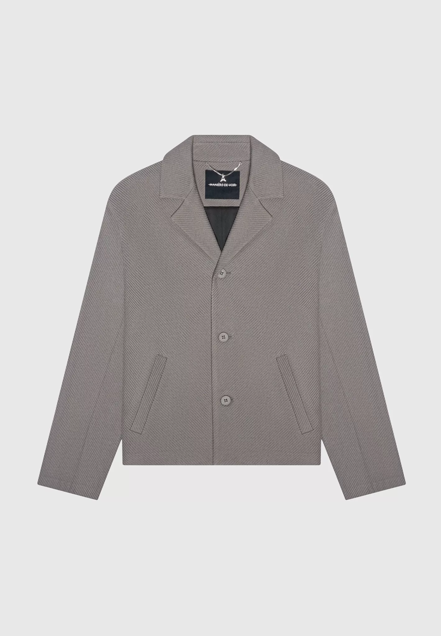 Revere Collar Twill Jacket - -Manière De Voir Store