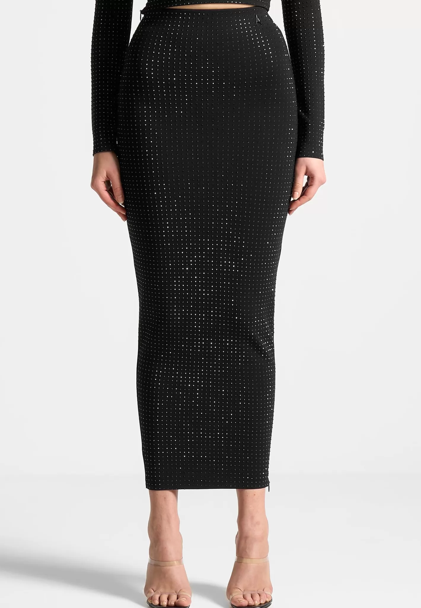 Rhinestone Bandage Midaxi Skirt - -Manière De Voir Sale