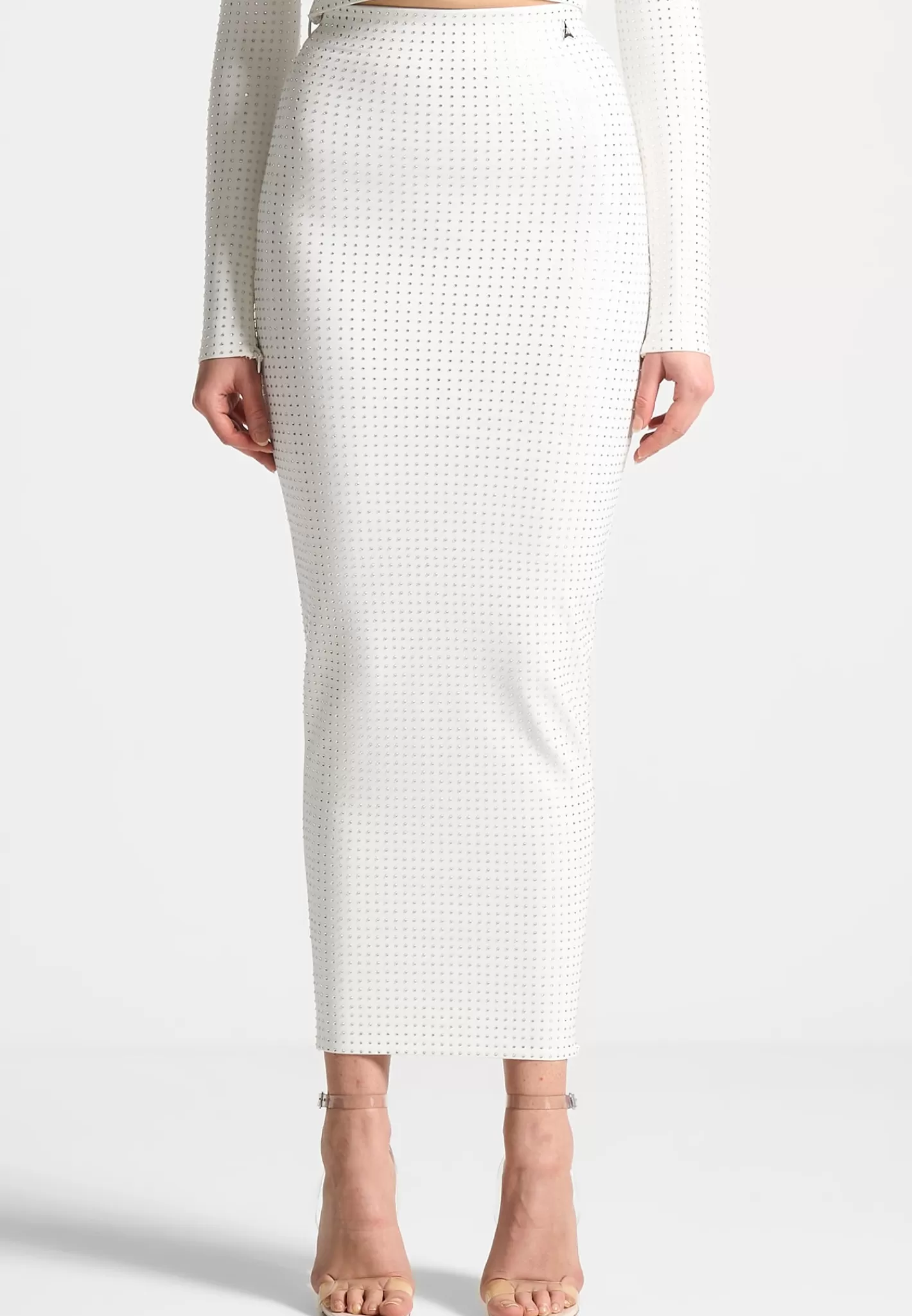 Rhinestone Bandage Midaxi Skirt - -Manière De Voir Sale