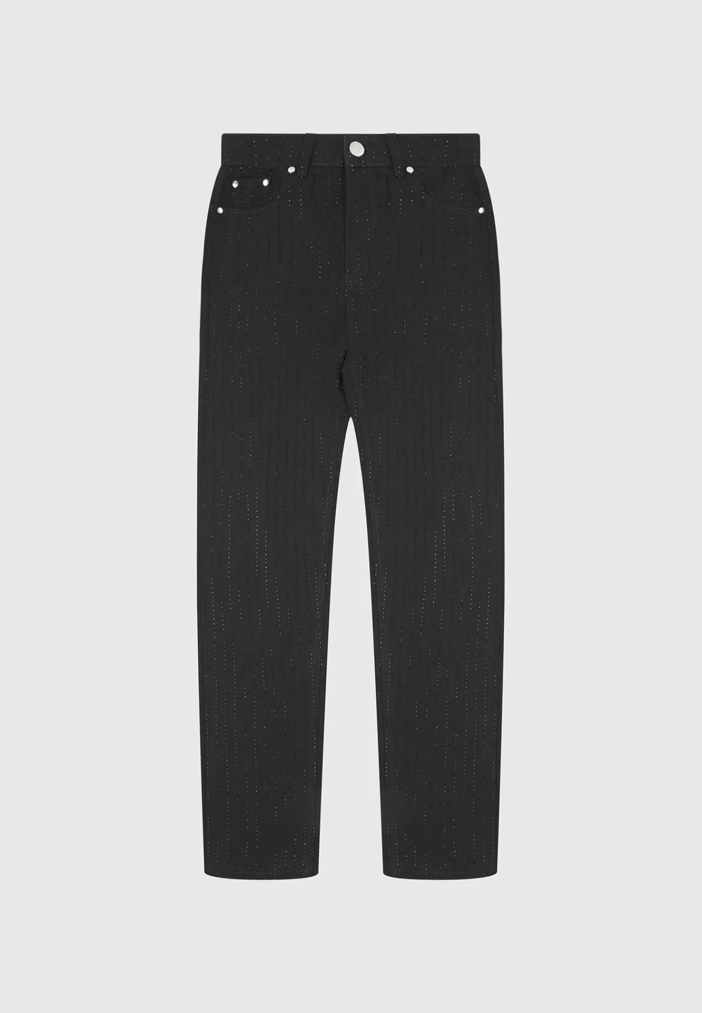 Rhinestone Mom Jeans - -Manière De Voir Store