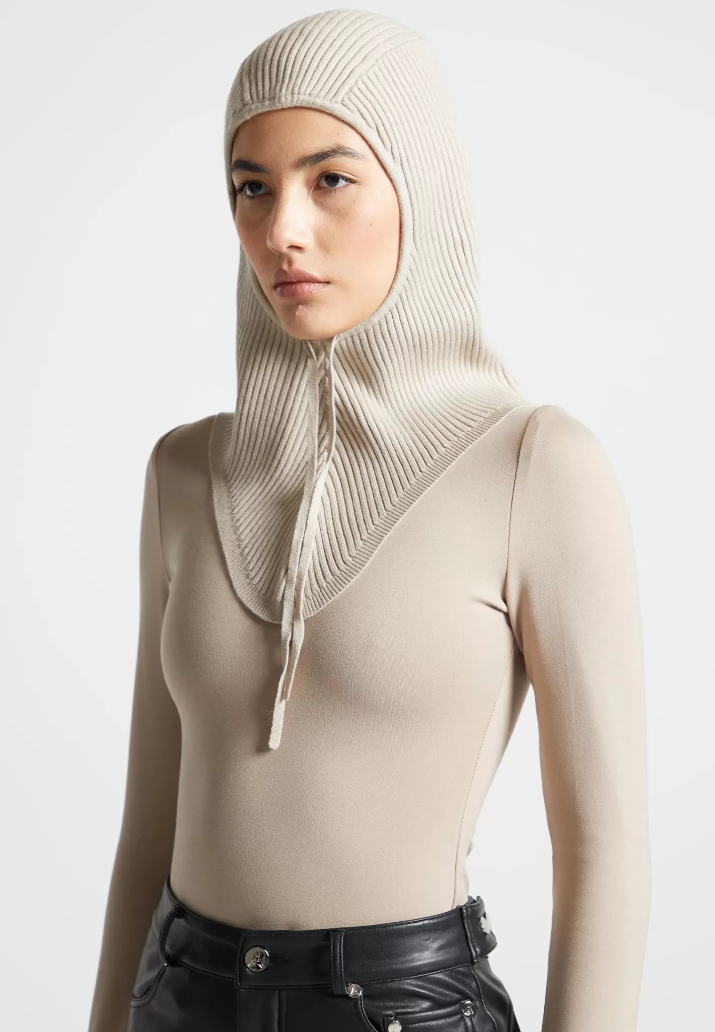 Ribbed Knitted Snood - -Manière De Voir Fashion