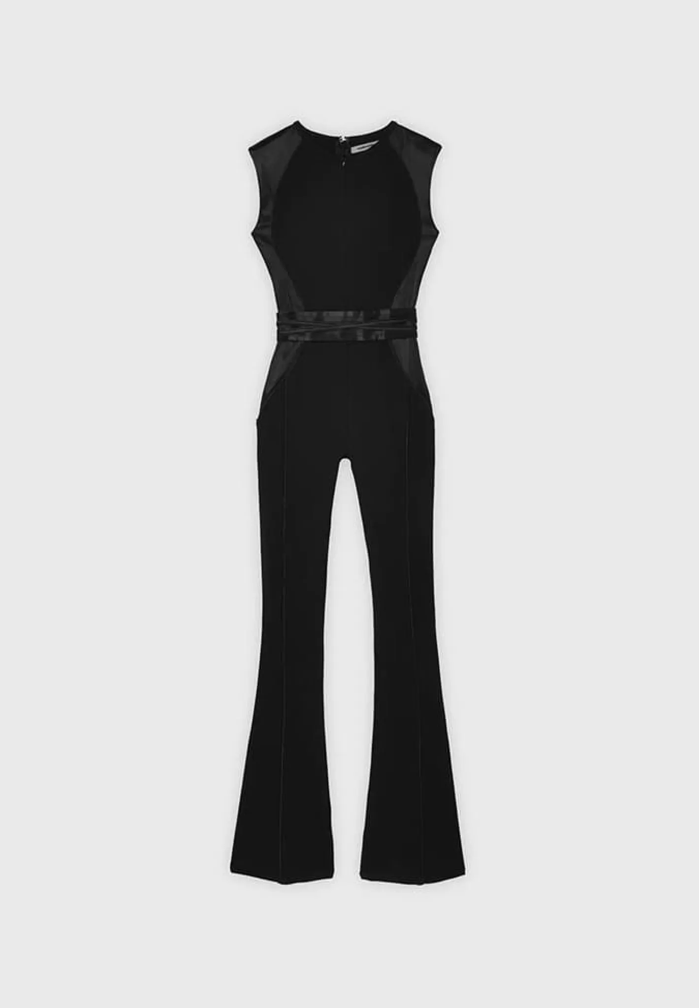 Satin Contour Flared Jumpsuit - -Manière De Voir Flash Sale