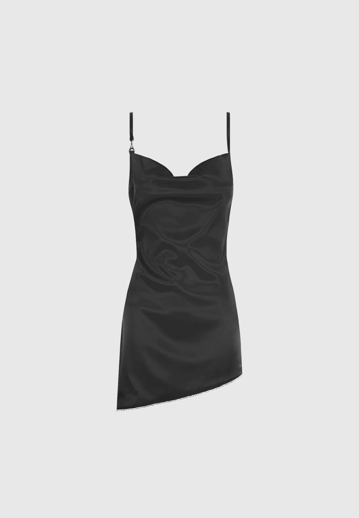 Satin Embellished Open Back Mini Dress - -Manière De Voir Discount