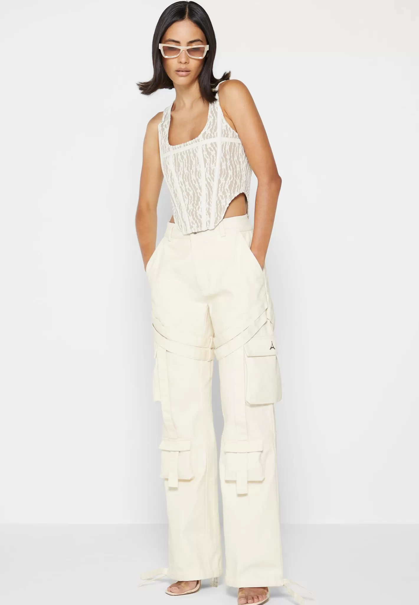 Strap Detail Cargo Pants - -Manière De Voir Discount