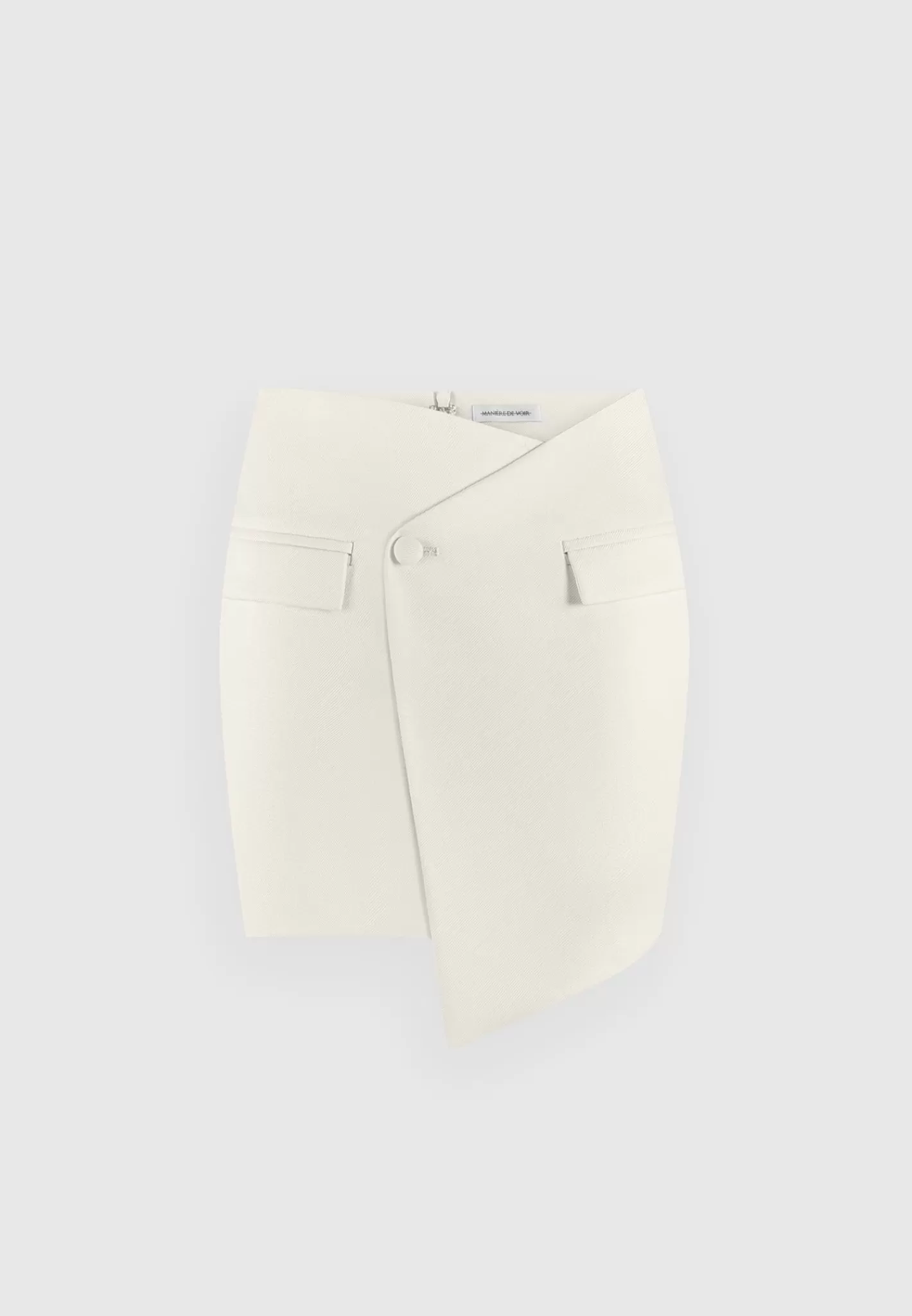 Tailored Asymmetric Mini Skirt - -Manière De Voir Clearance