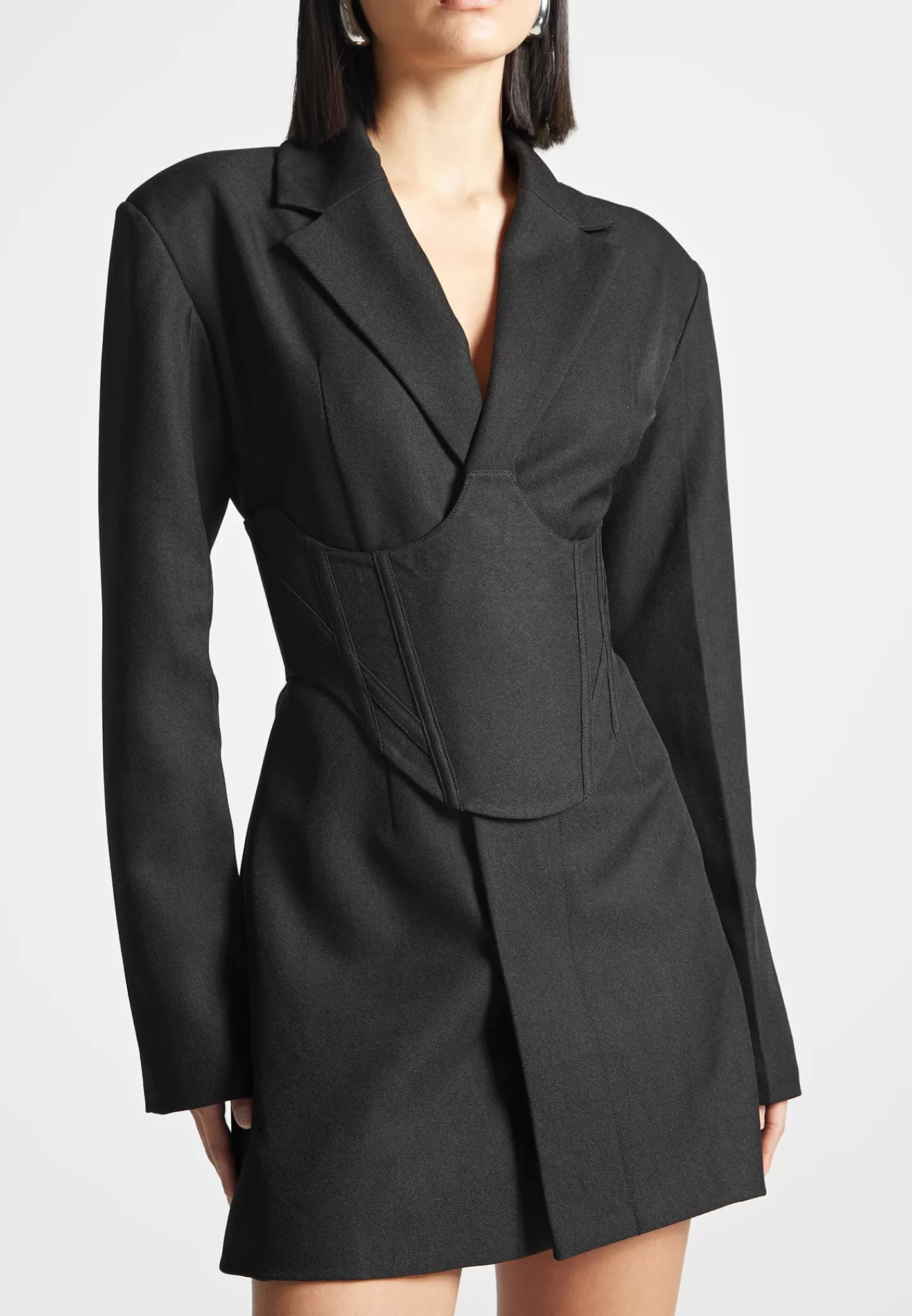 Tailored Blazer Dress with Reversible Corset - -Manière De Voir Flash Sale