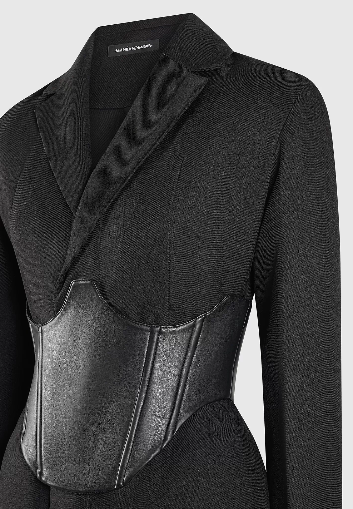 Tailored Blazer Dress with Reversible Corset - -Manière De Voir Flash Sale