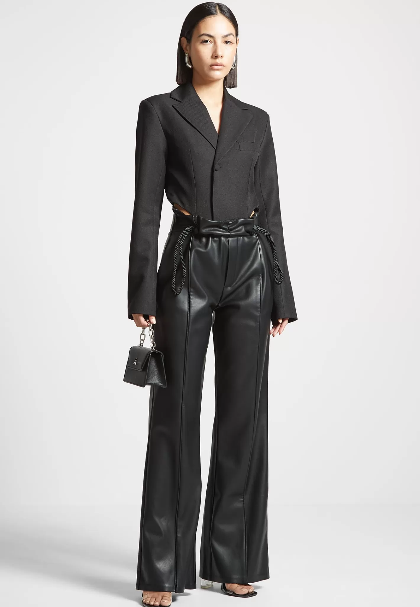 Tailored High Leg Blazer Bodysuit - -Manière De Voir Best