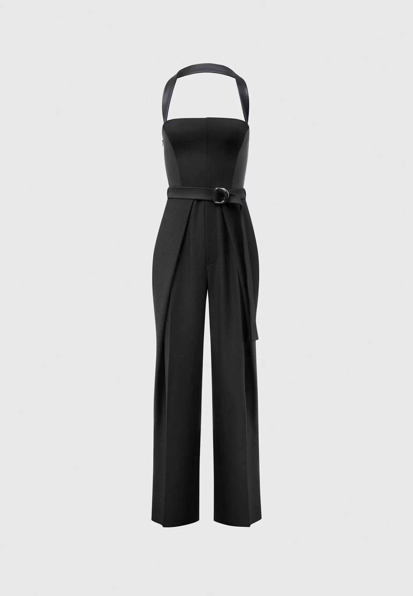 Tailored Pleat Jumpsuit with Belt - -Manière De Voir Outlet