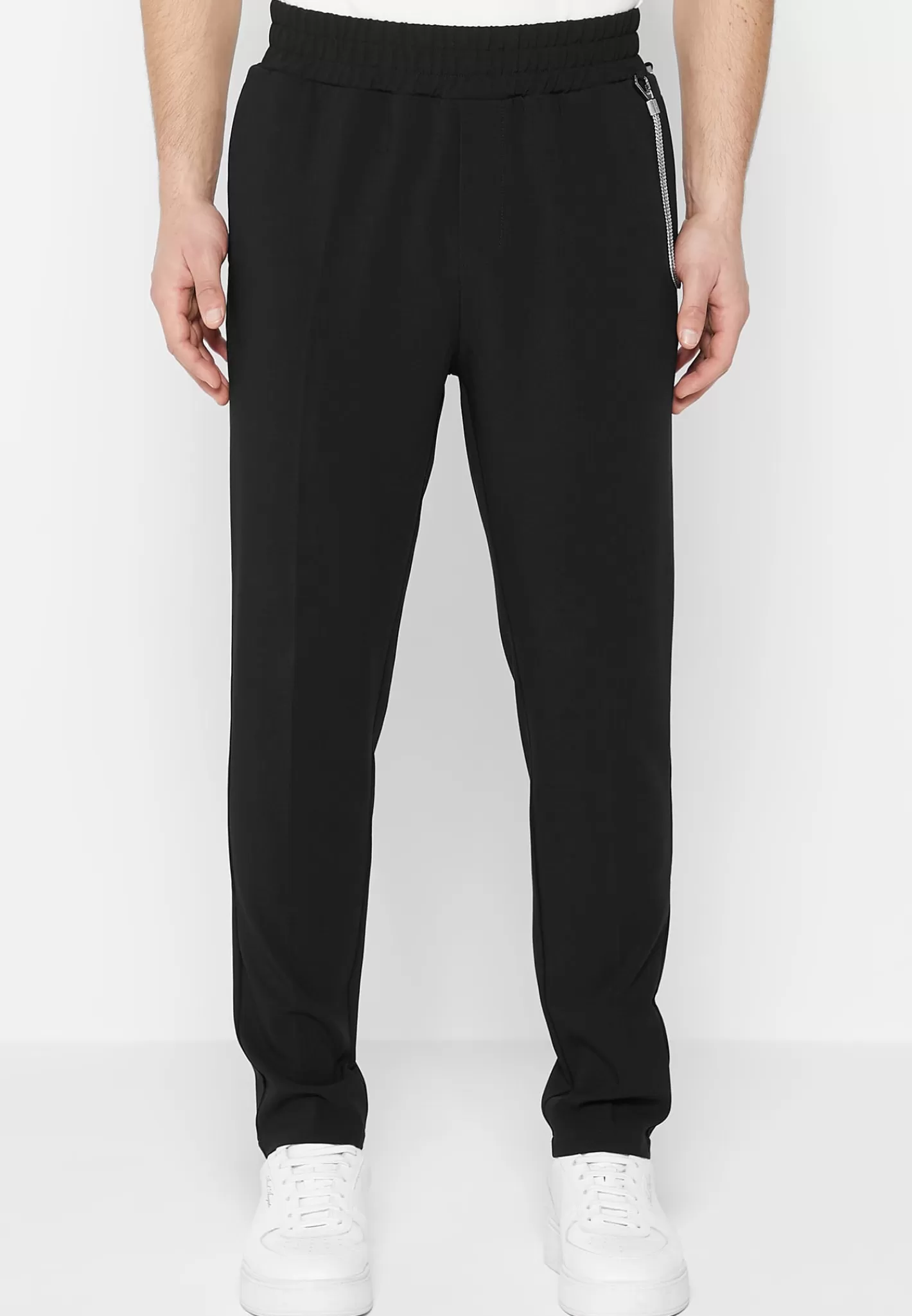 Tailored Trousers with Chain Detail - -Manière De Voir Clearance