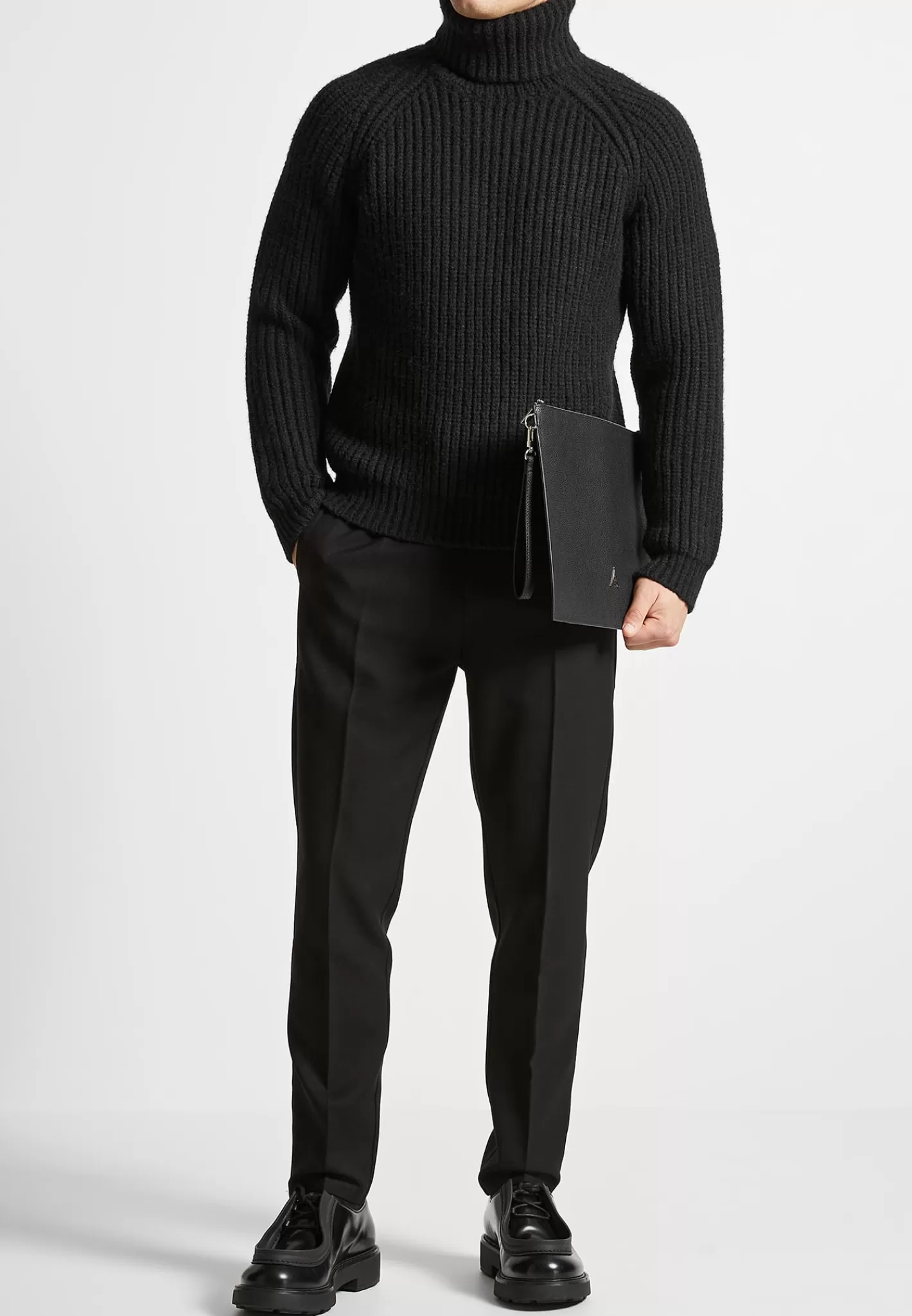 Tapered Fit Press Crease Tailored Trousers - -Manière De Voir Store