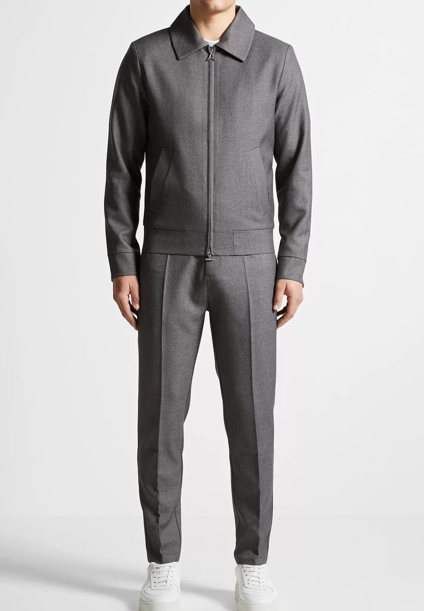 Tapered Fit Press Crease Tailored Trousers - -Manière De Voir Fashion