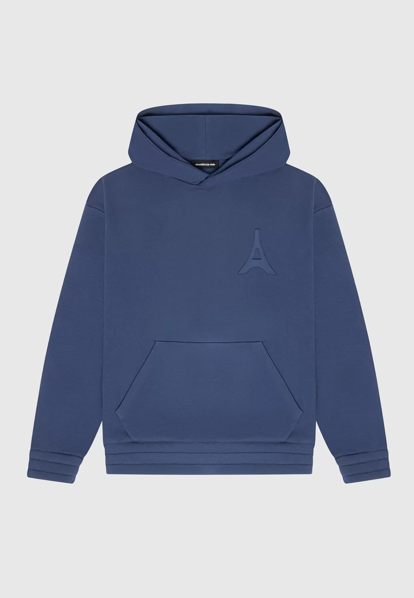 Éternel 420GSM Eiffel Embossed Hoodie - Airforce Blue-Manière De Voir Discount