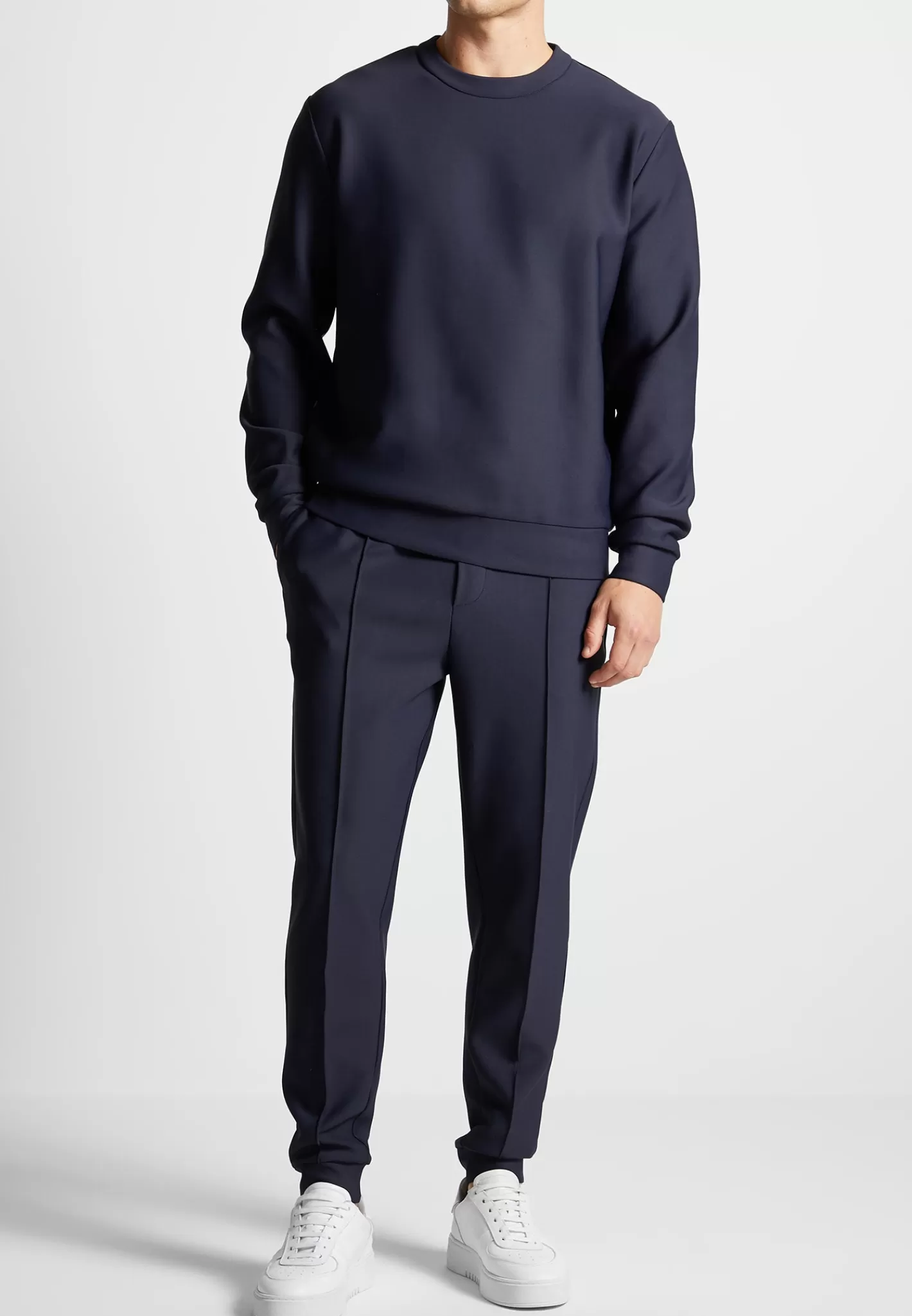 Éternel Neoprene Regular Fit Crew Neck Jumper - -Manière De Voir Store