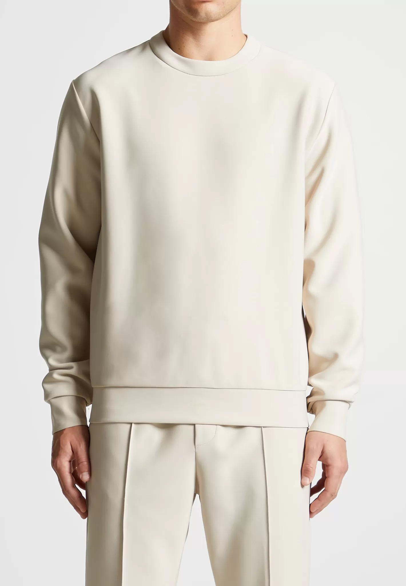 Éternel Neoprene Regular Fit Crew Neck Jumper - -Manière De Voir Shop