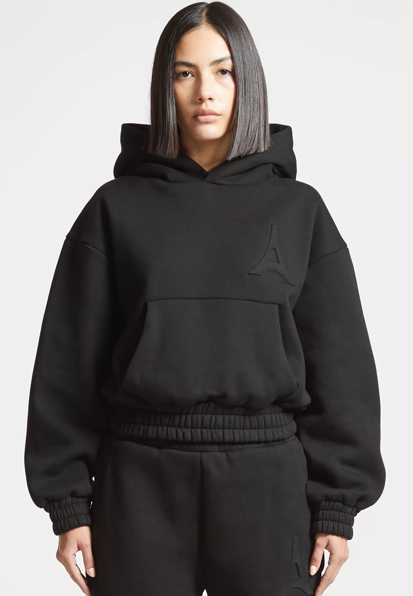Éternelle 420GSM Eiffel Embossed Hoodie - -Manière De Voir New