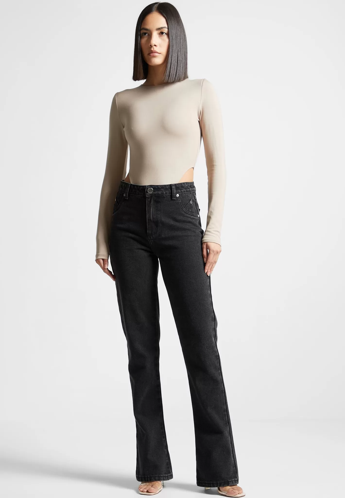 Éternelle High Leg Long Sleeve Bodysuit - -Manière De Voir Discount