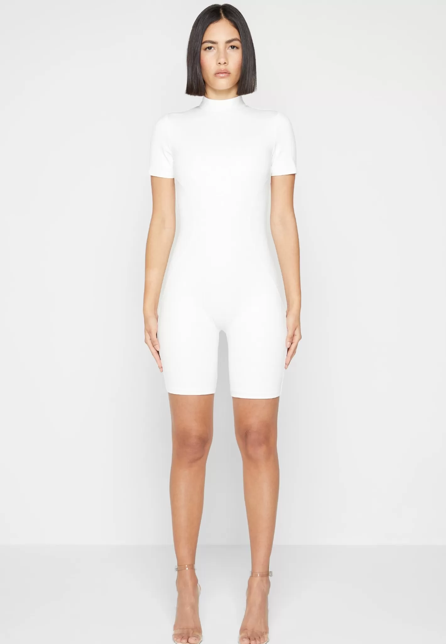Éternelle Mock Neck Playsuit - Off White-Manière De Voir Flash Sale