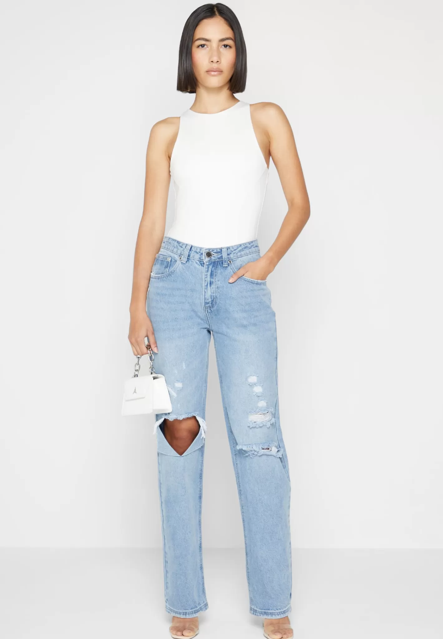Éternelle Racer Neck Bodysuit - Off White-Manière De Voir Best Sale