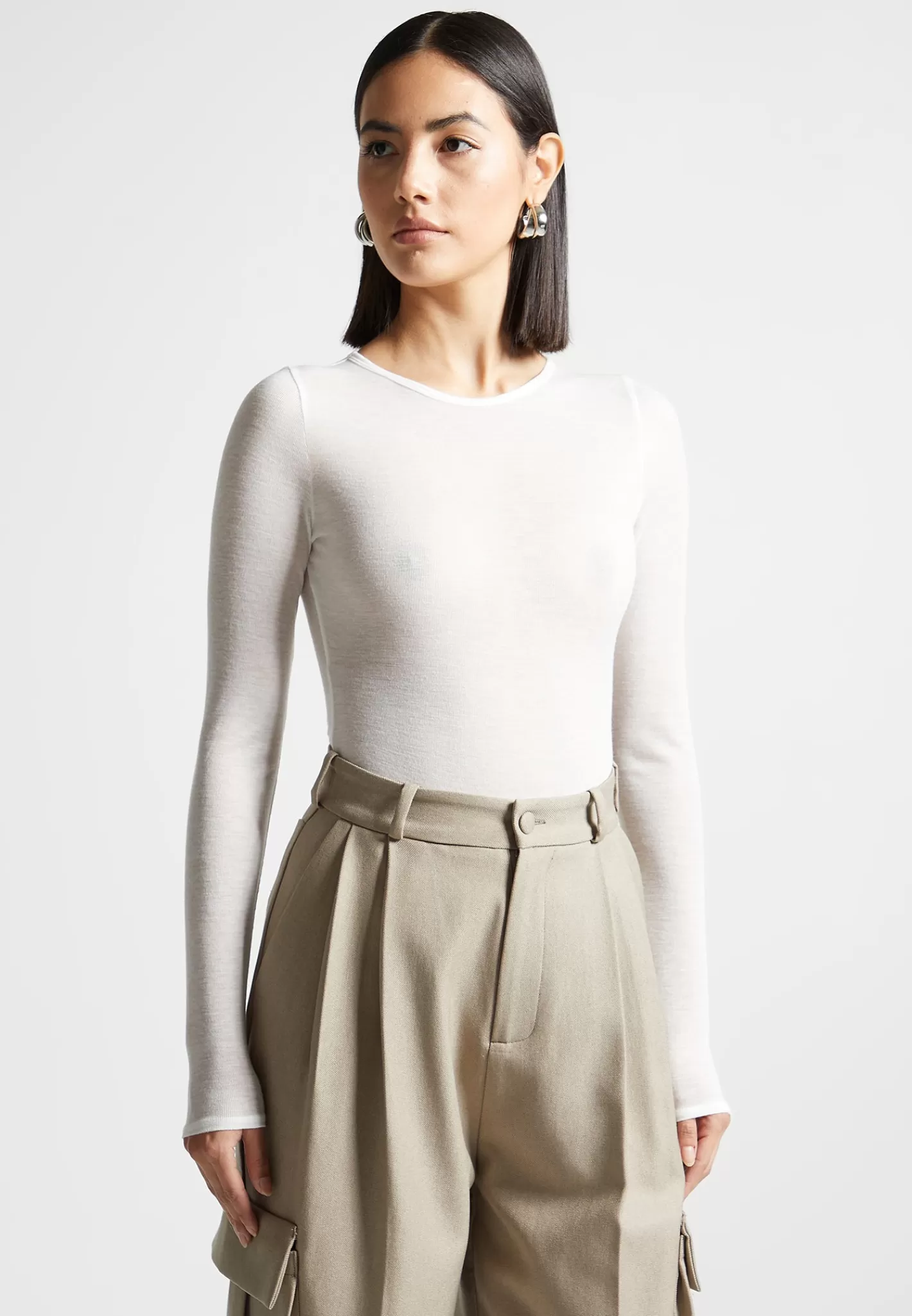 Éternelle Sheer Long Sleeve Bodysuit - -Manière De Voir New
