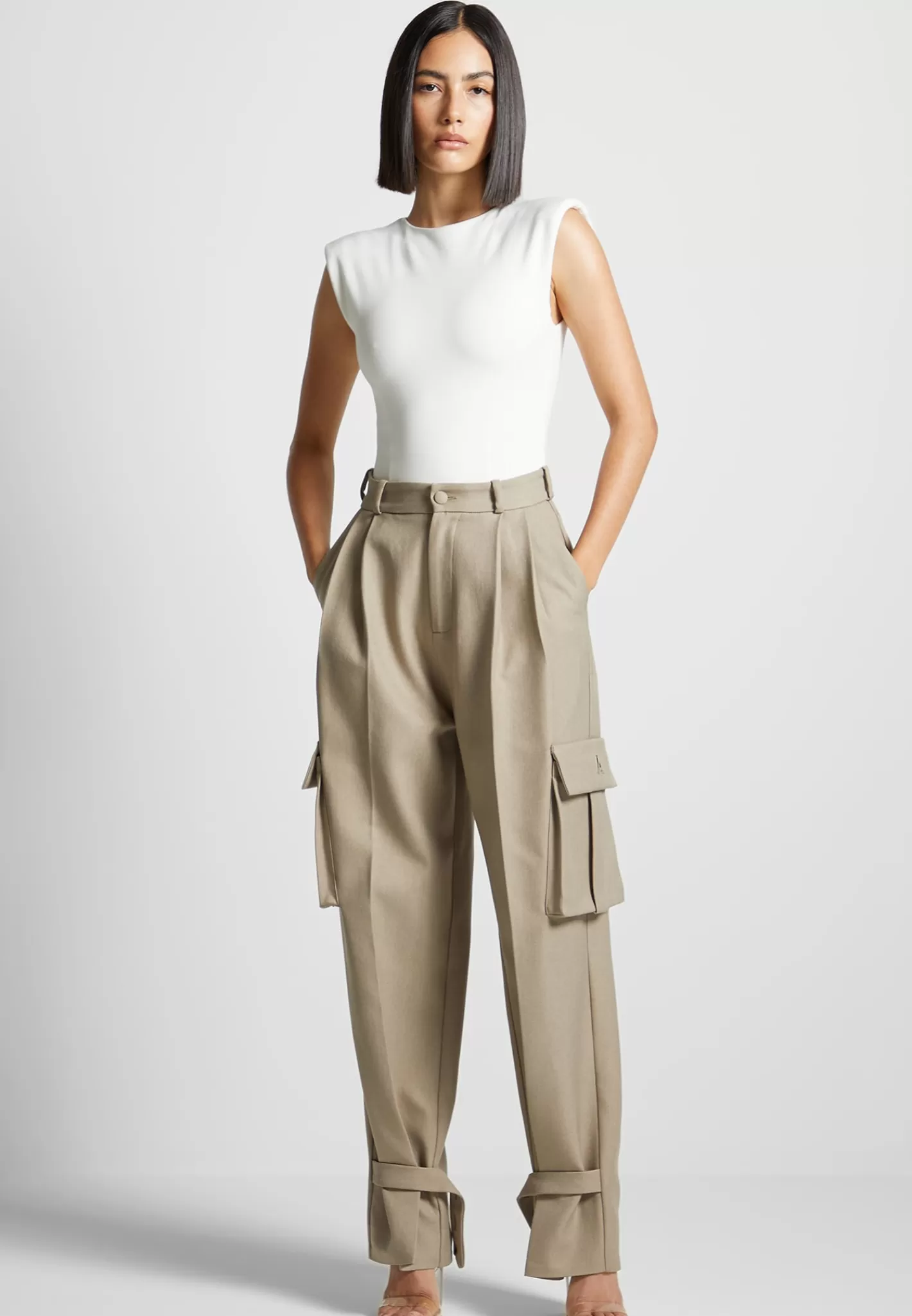 Éternelle Wide Shoulder Bodysuit - Off White-Manière De Voir Discount