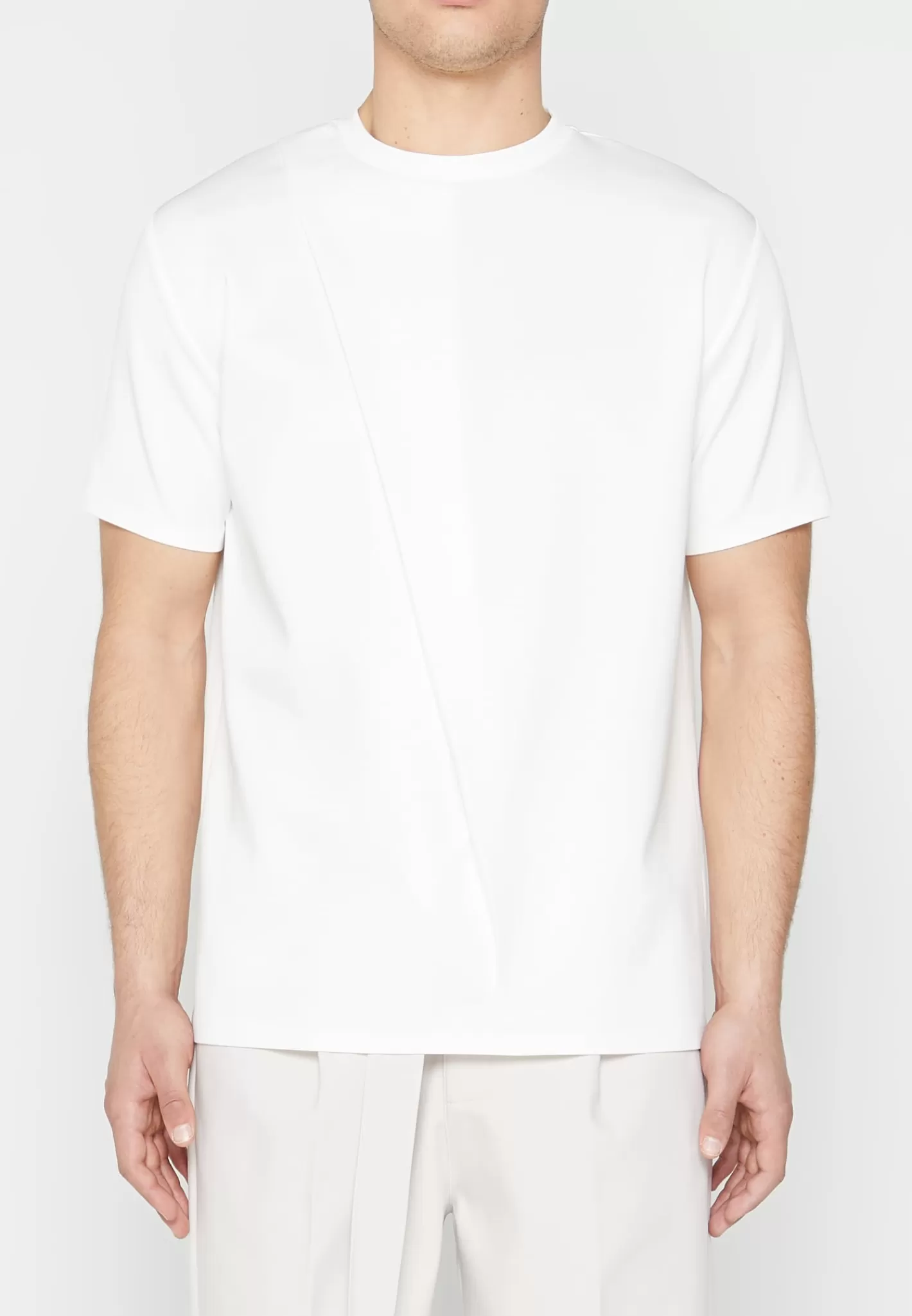 T-Shirt with Pleat - Off -Manière De Voir Store