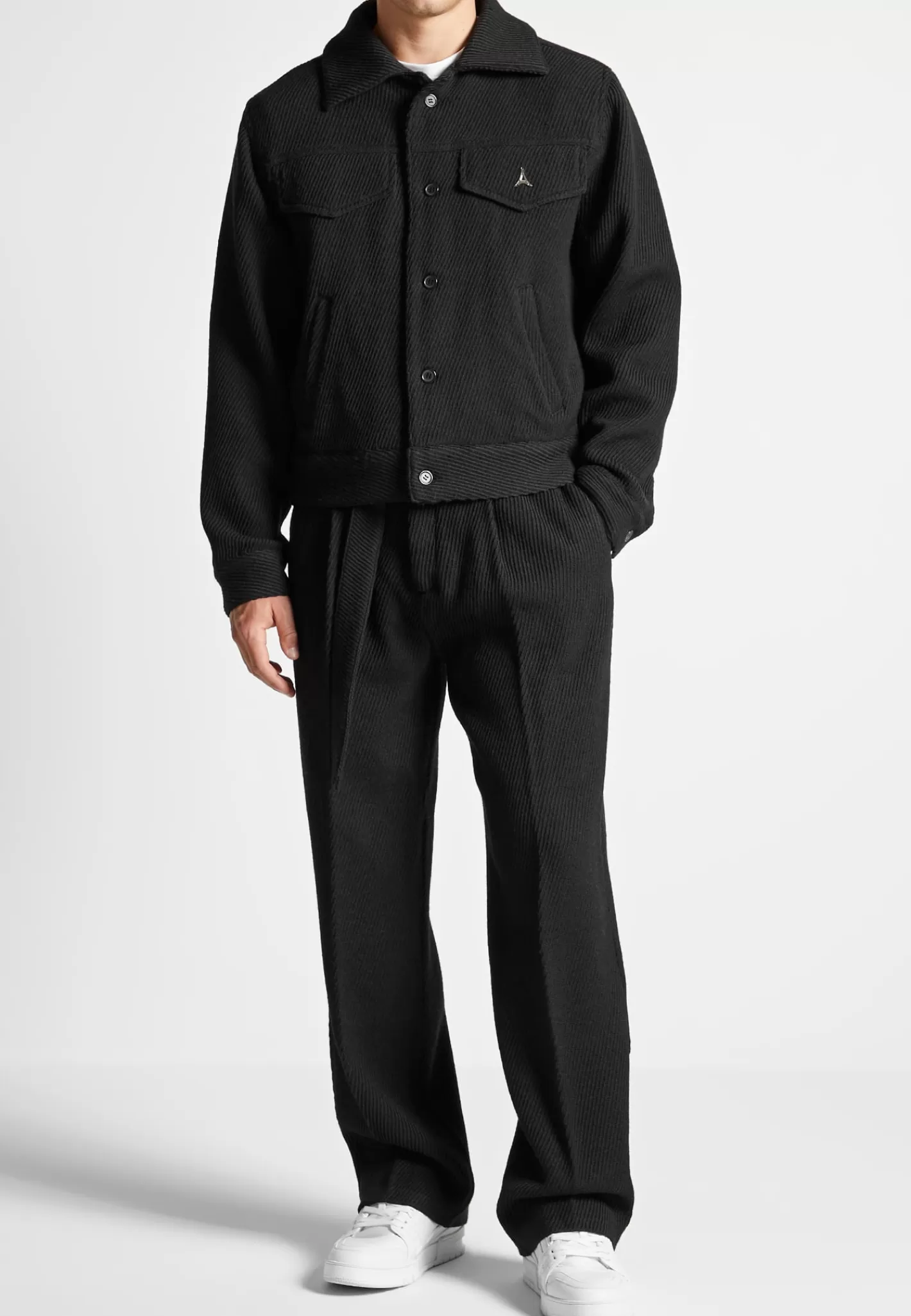 Twill Trousers With Belt - -Manière De Voir Discount