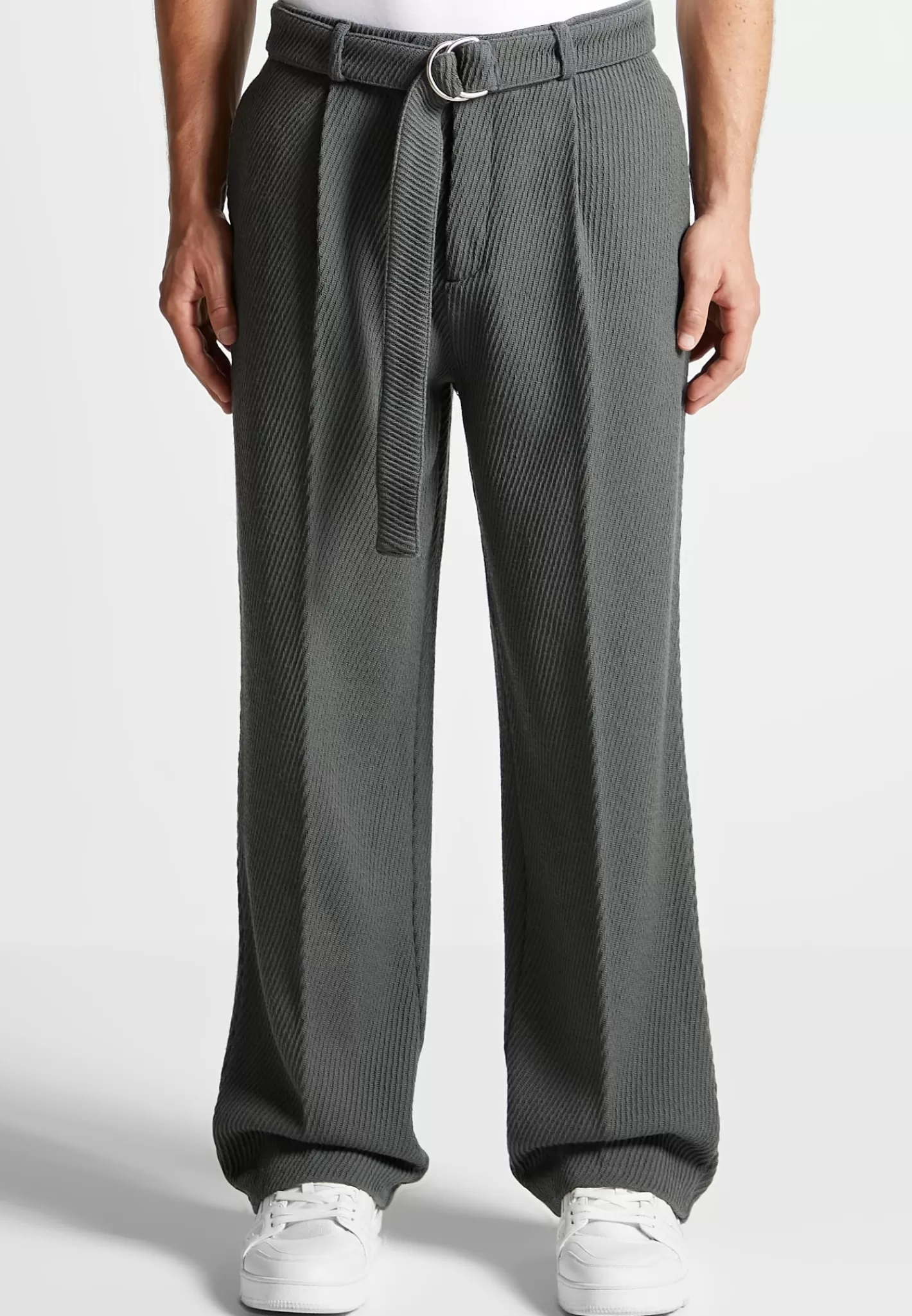 Twill Trousers With Belt - -Manière De Voir Cheap