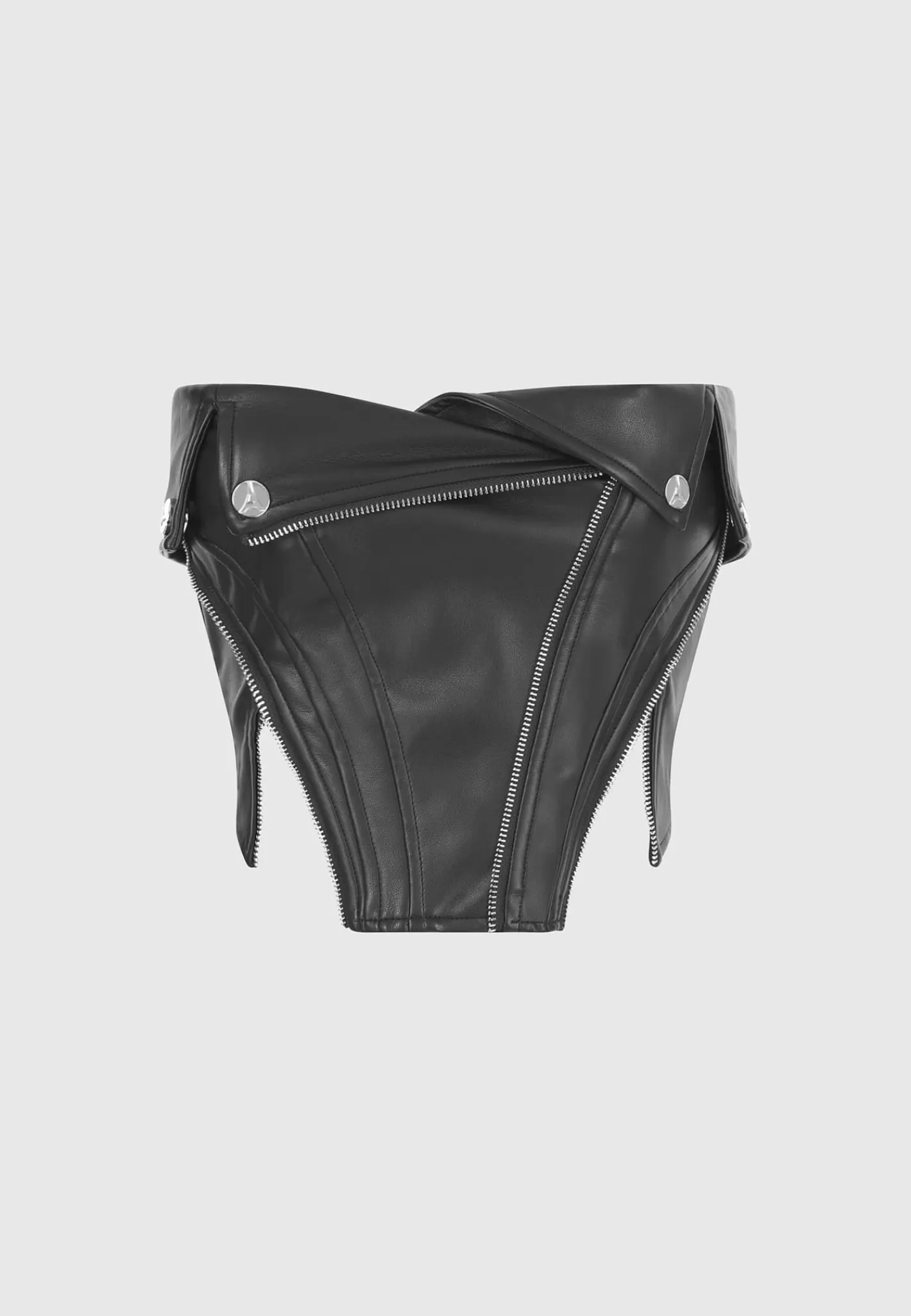 Vegan Leather Biker Corset - -Manière De Voir Fashion